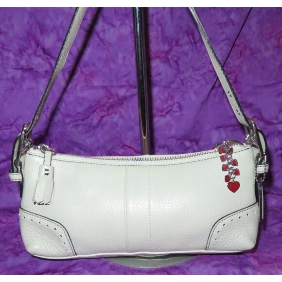 Coach 2005 Vintage Hampton pebbled leather demi baguette shoulder bag 5052 - Picture 1 of 11